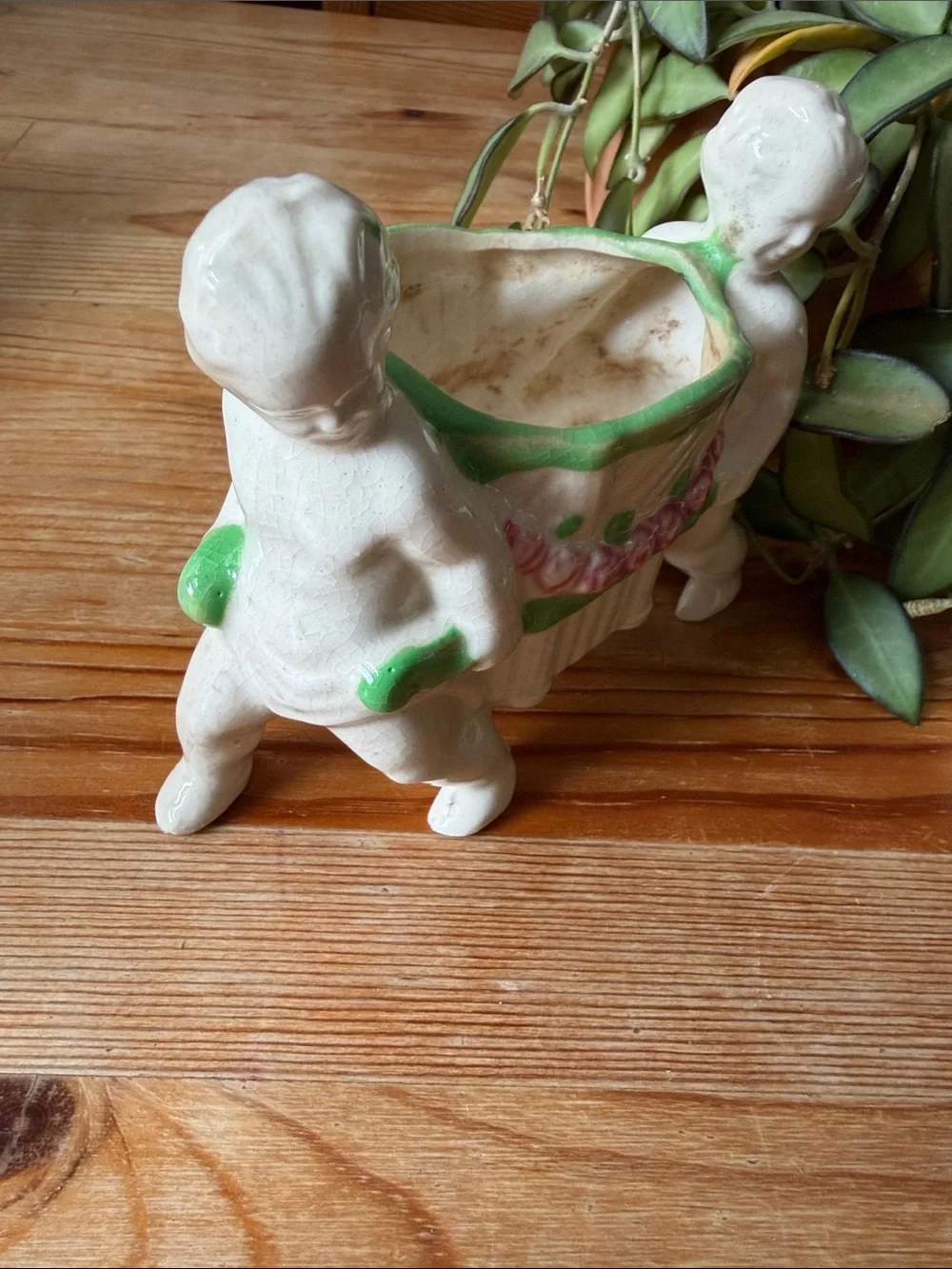 Vintage Cherub Planter